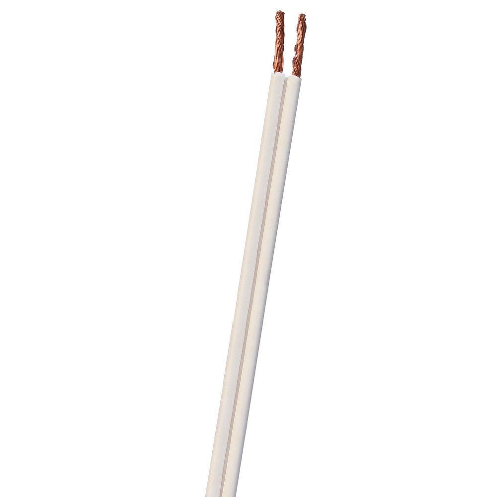 Cable eléctrico duplex spt 2 x 14 (2.08 mm2) blanco
