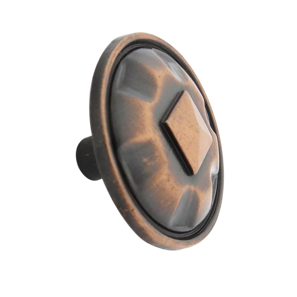 Halador botón cobre antiguo 35 x 20 mm
