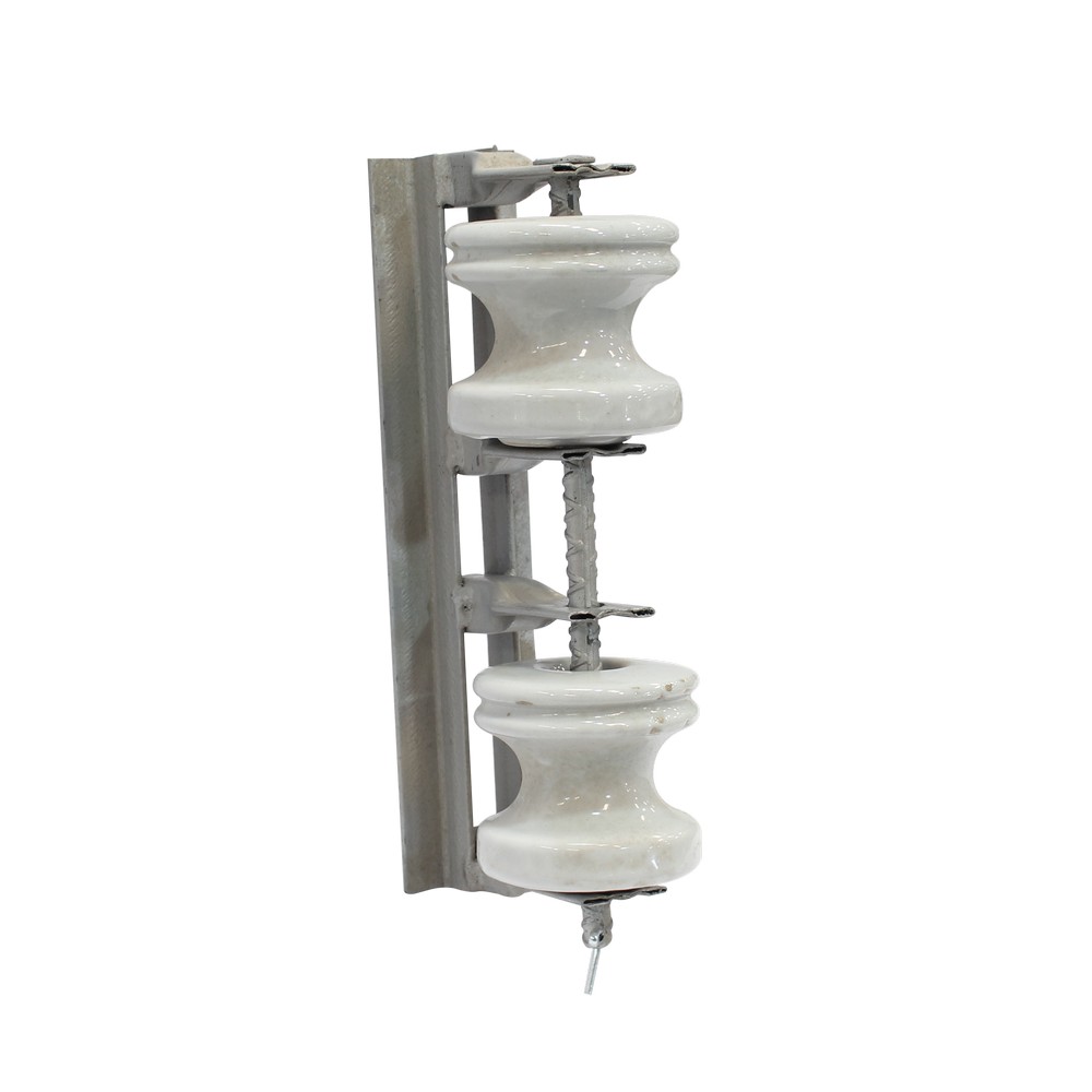 Percha tipo pesado con 2 aisladores 3 pulg (7.62 cm)