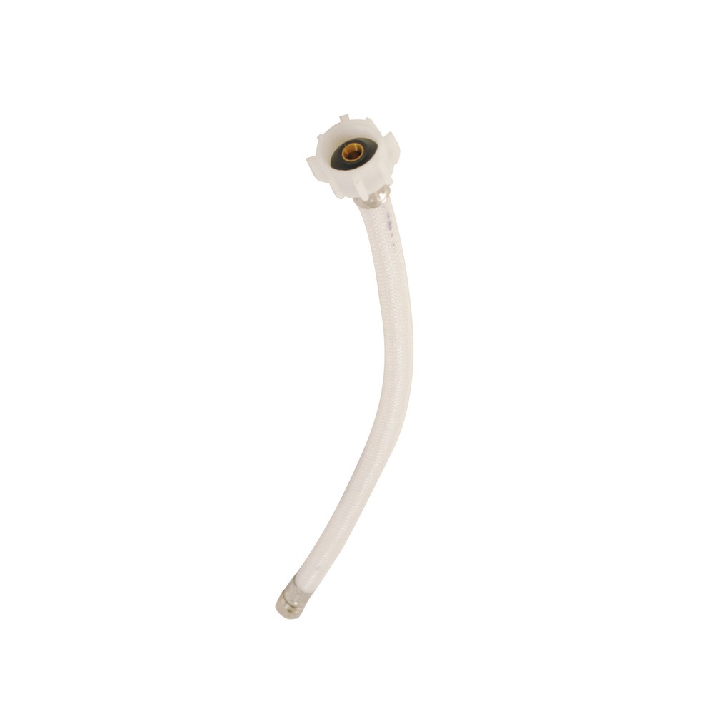 Tubo de abasto flexible plástico para inodoro de 3/8 x7/8x16 pulg (9.52 mm x 22