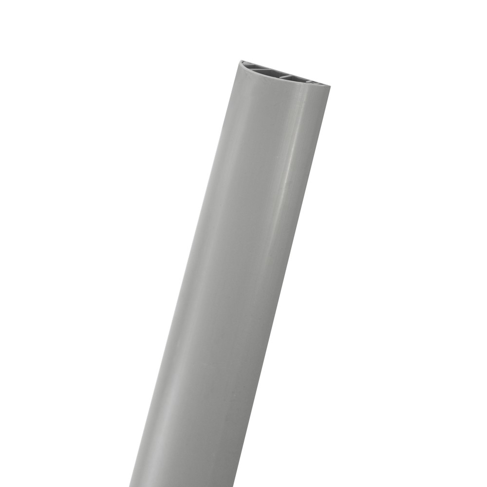 Canaleta plástica para piso de 75 x 18 mm