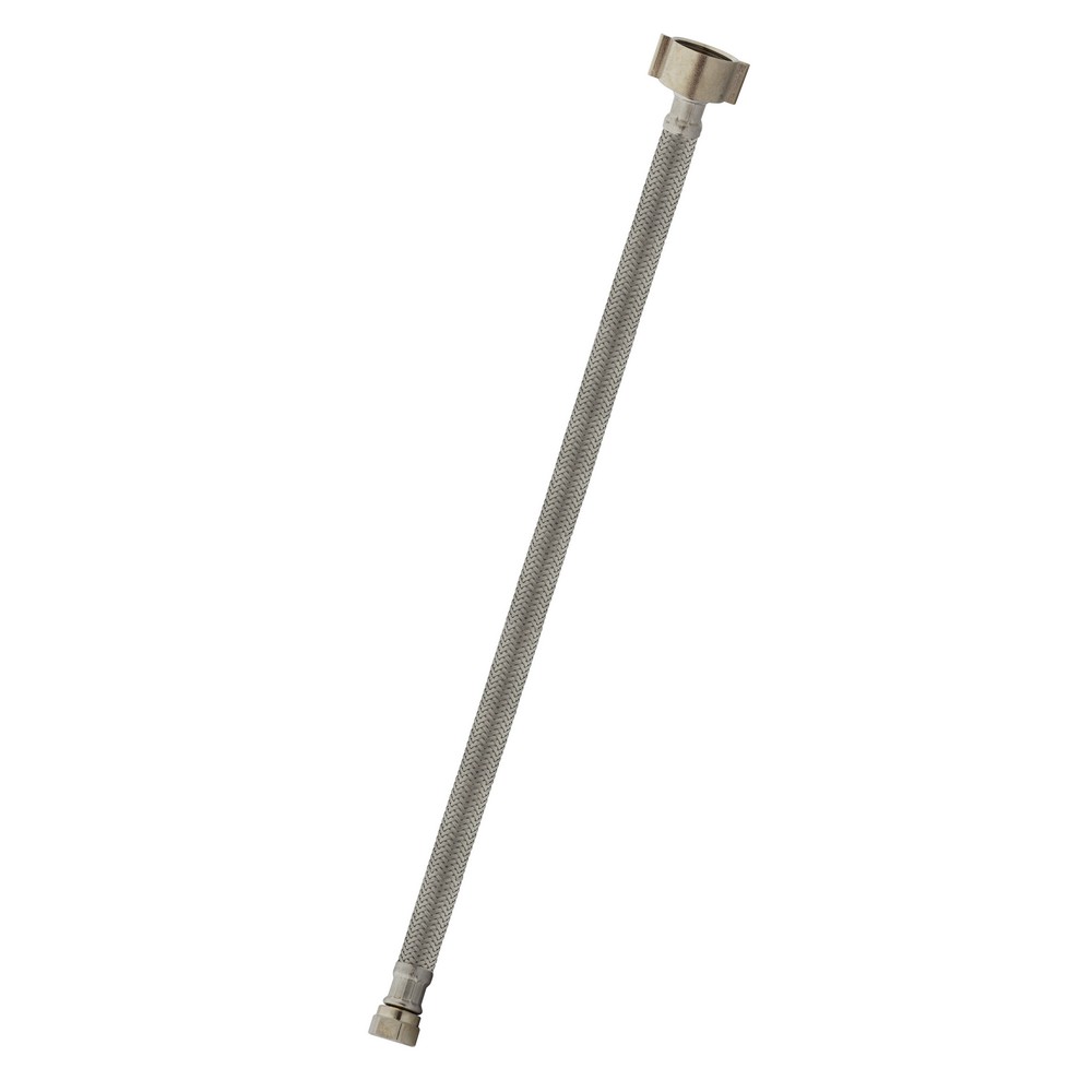 Tubo de abasto flexible metálico para lavamano de 1/2 x3/8x20 pulg (12.70 mm x