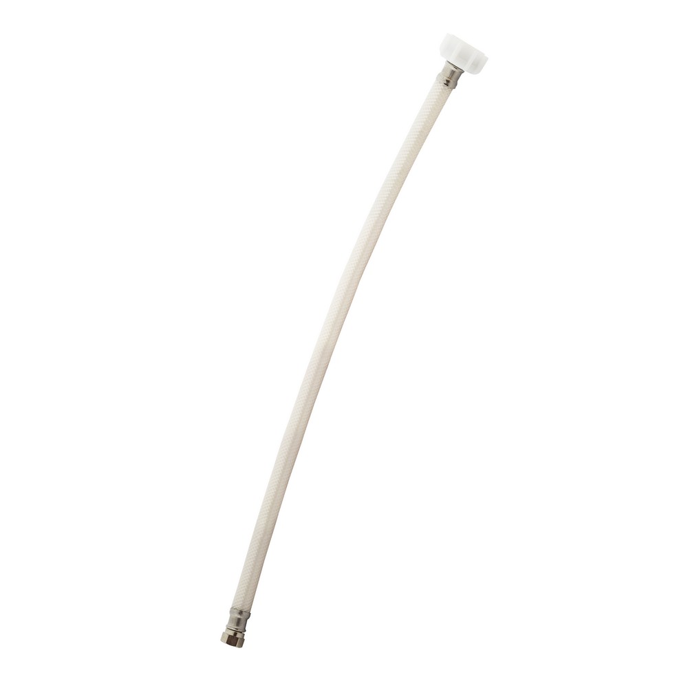 Tubo de abasto flexible plástico para lavamano de 1/2 x3/8x30 pulg (12.70 mm x