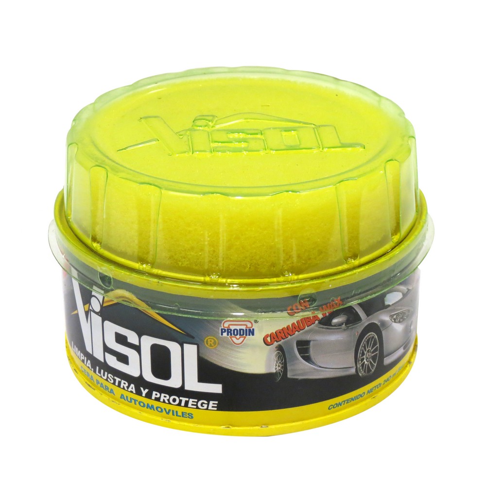 Cera en pasta para carro amarillo 8 oz (226 g)