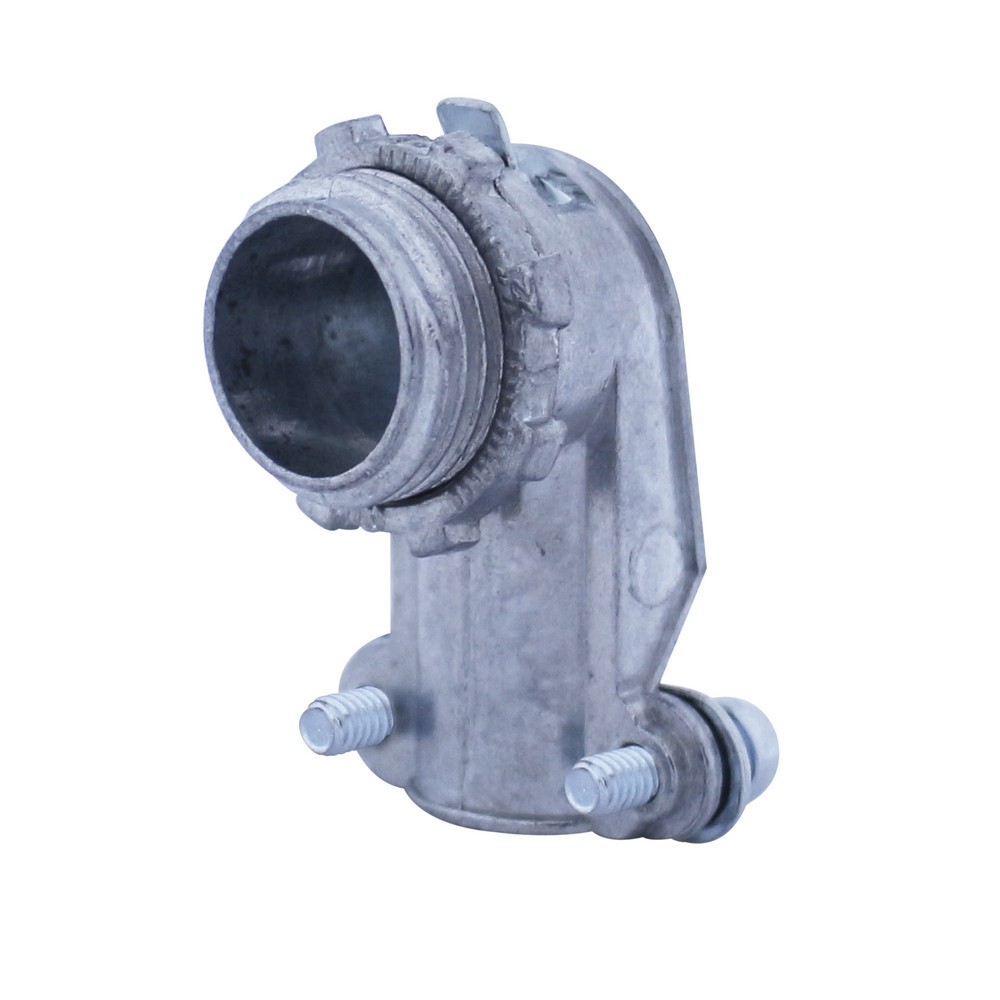 Conector curvo para coraza galvanizada de 3/8 pulg (9.52 mm)