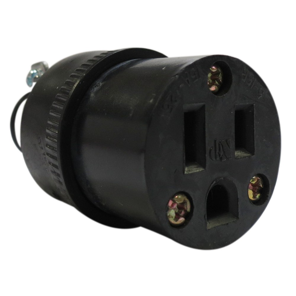 Toma para extension hembra 15a 120vac polarizado