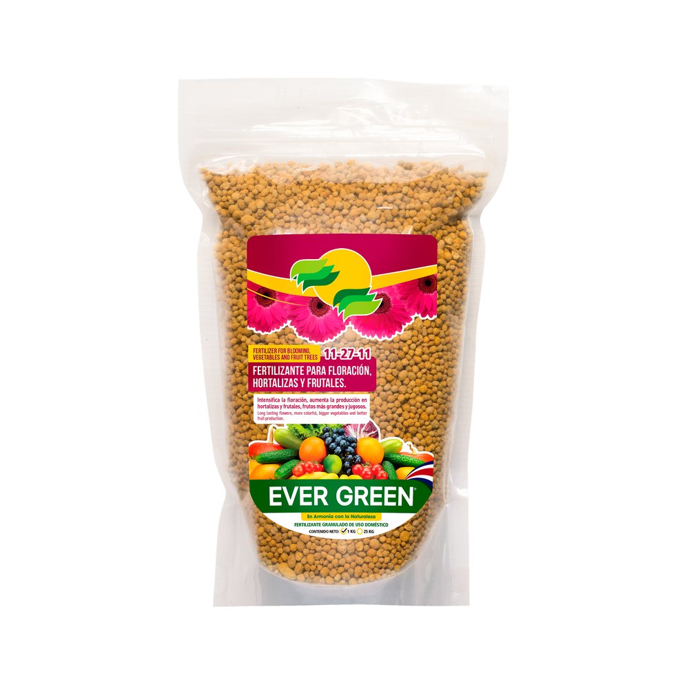 Fertilizante granulado 11-27-11 de 1 kg