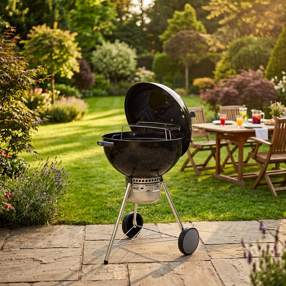 Barbacoa carbon 22pulg negra master-touch