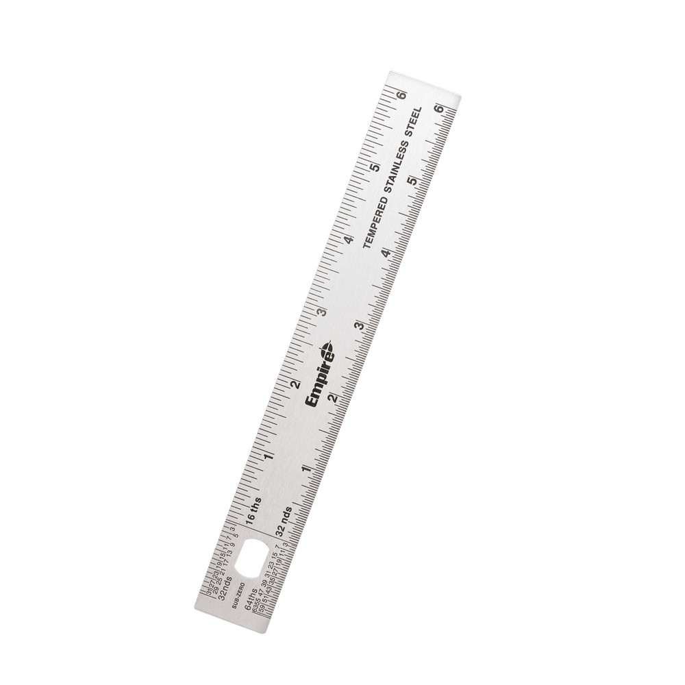 Regla de acero inoxidable 6 pulg