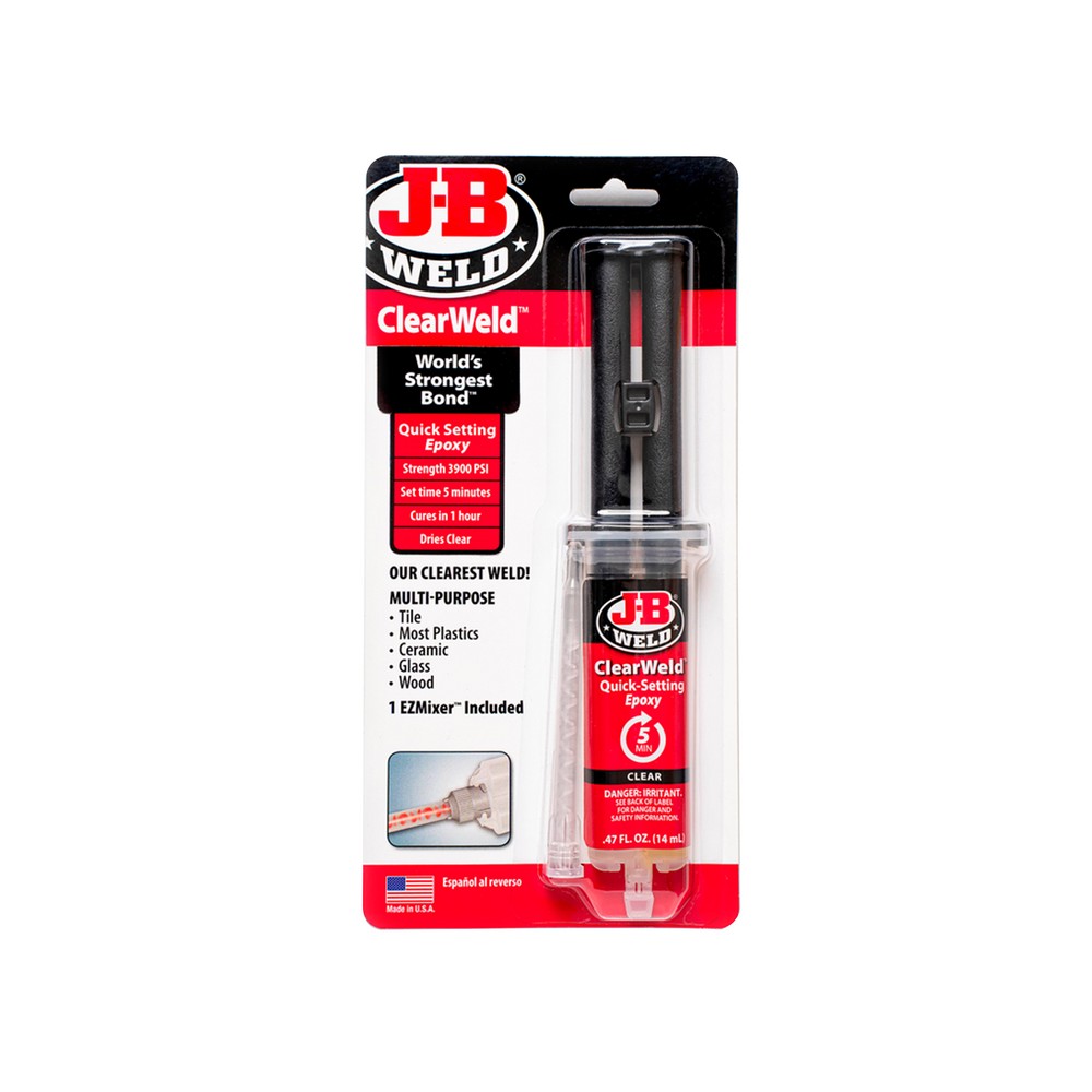 Pegamento epóxico transparente con dispensador 14 ml