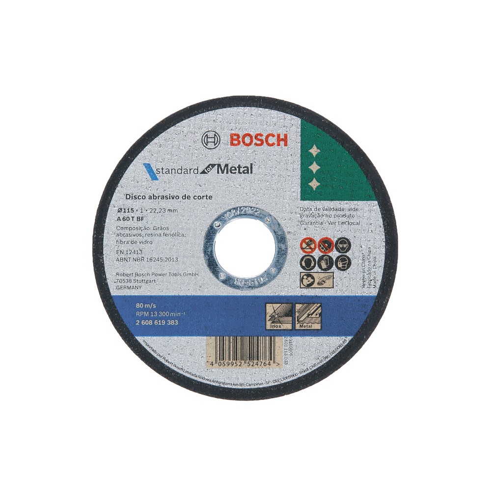 Disco de corte metal 4 ½ pulgadas x 1.00 mm x 7-8 pulgada