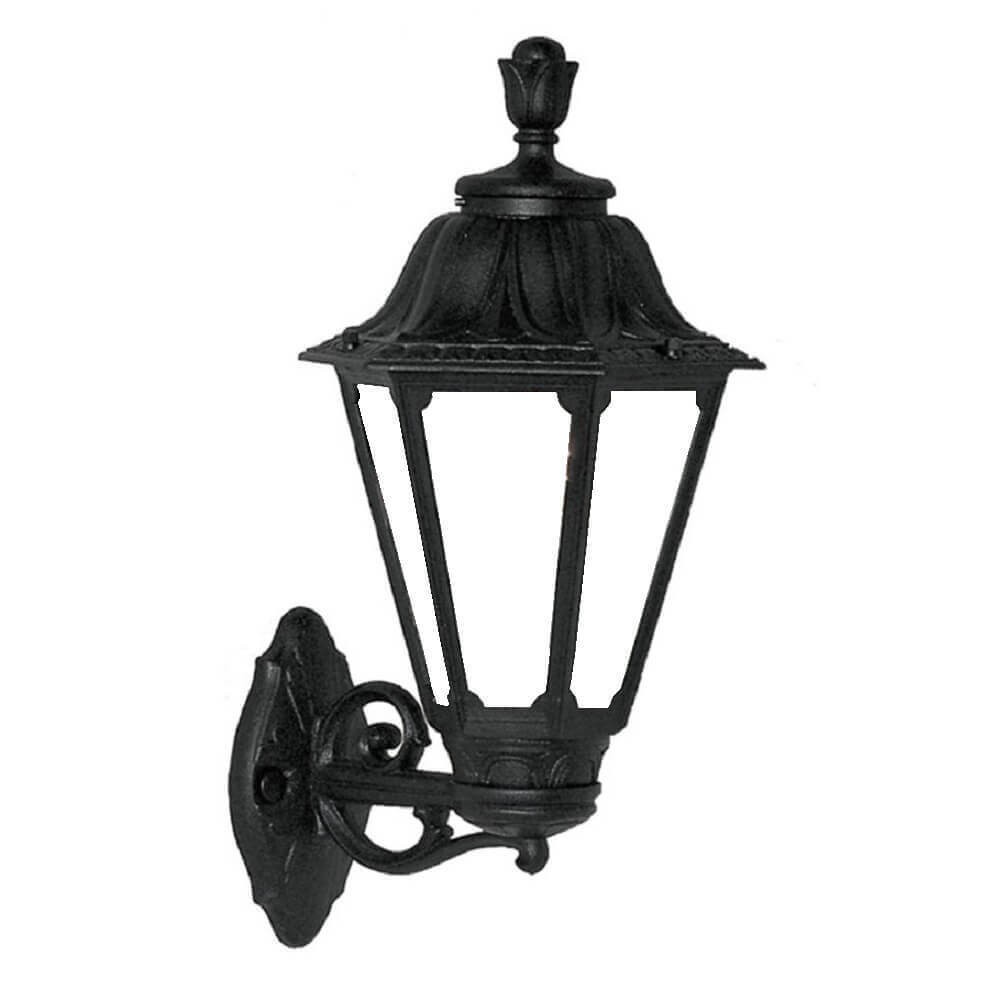 Farol de pared para exterior color negro e27