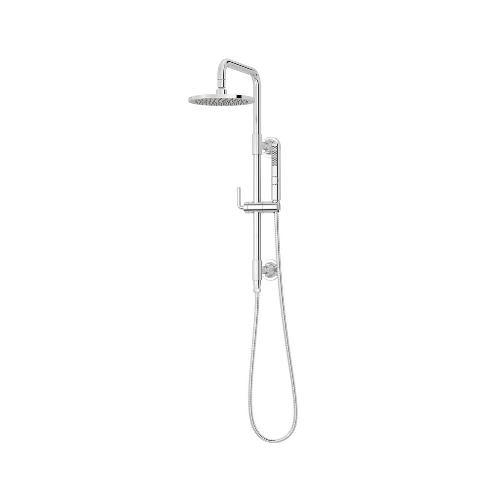 Ducha con columna+ducha de mano cromada tenet