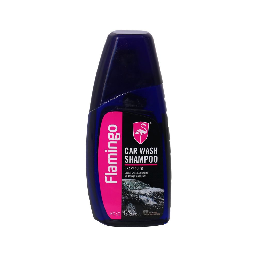 Shampoo con cera para auto 500 ml flamingo