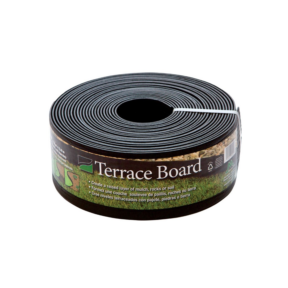 Borde de cesped negro 4 pulgadas x 40 pies de largo para decoracion de jardin