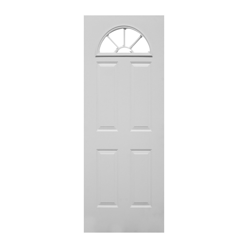 Puerta acero media luna 90 x 210 cm