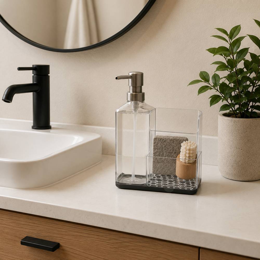 Organizador para baño 8.25x6.25x3.5pulg acrilico