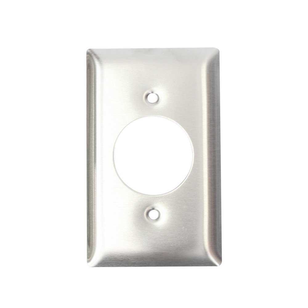 Placa rectangular para toma de seguridad