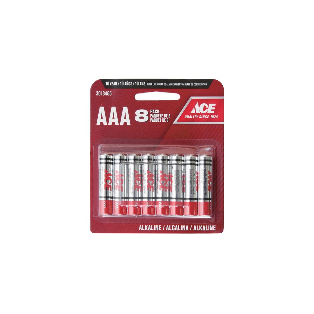 Batería alcalina aaa set de 8pzas