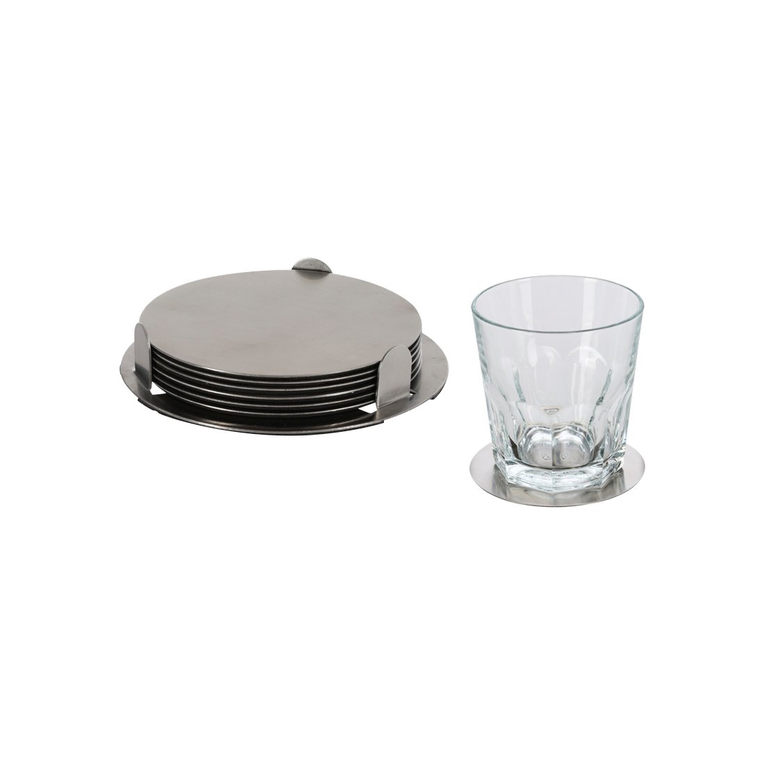 Porta vasos de acero inoxidable 8.5 cm 7 unidades