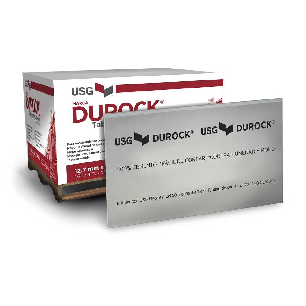 Tablaroca durock exterior 12.7 mm x 1.21 m x 2.43 m