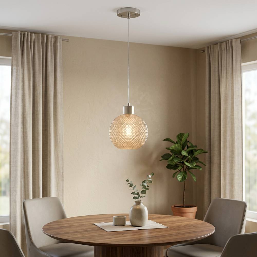 Lampara colgante ambar 1l e27 40w
