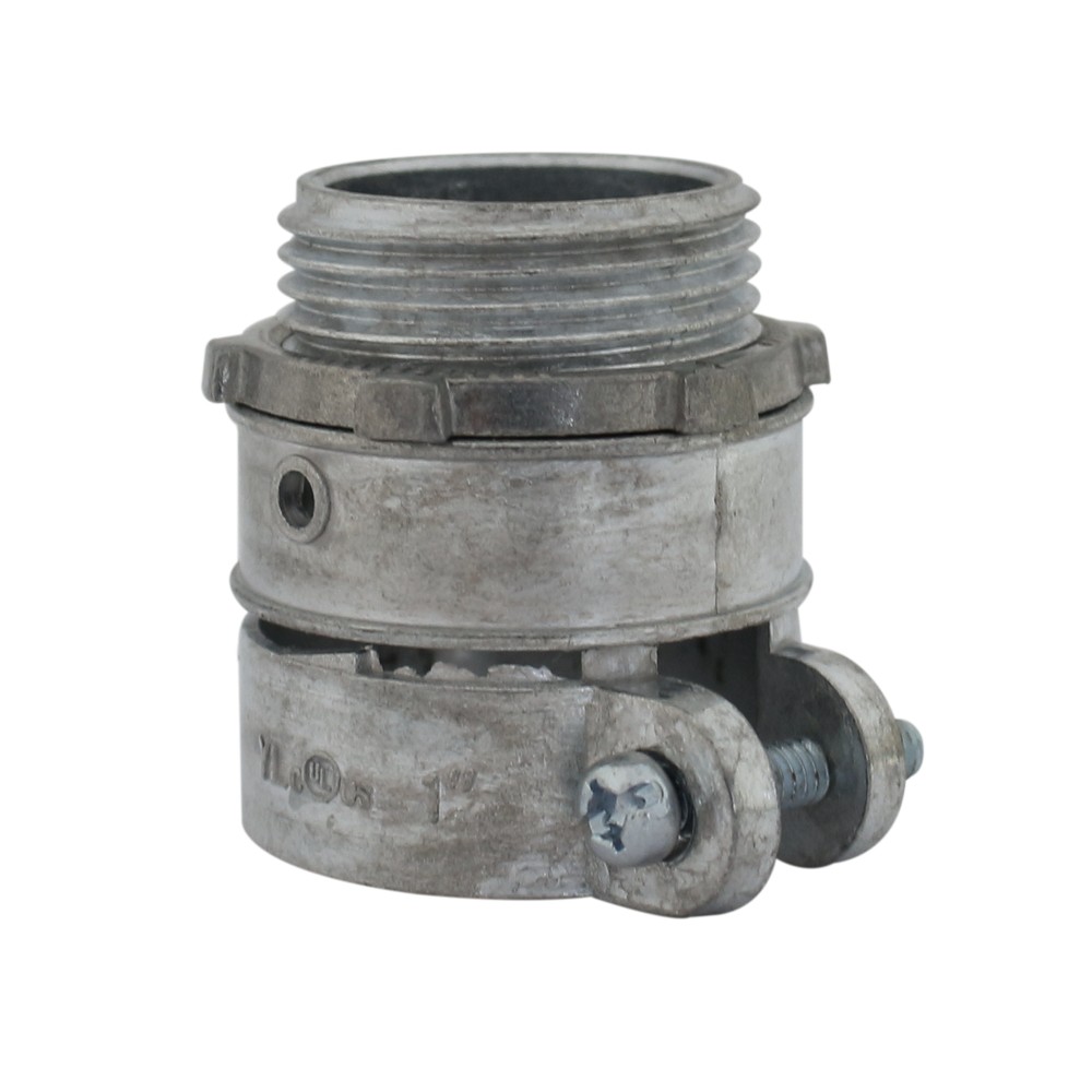 Conector recto para coraza galvanizada de 1 pulg (25.4 mm)