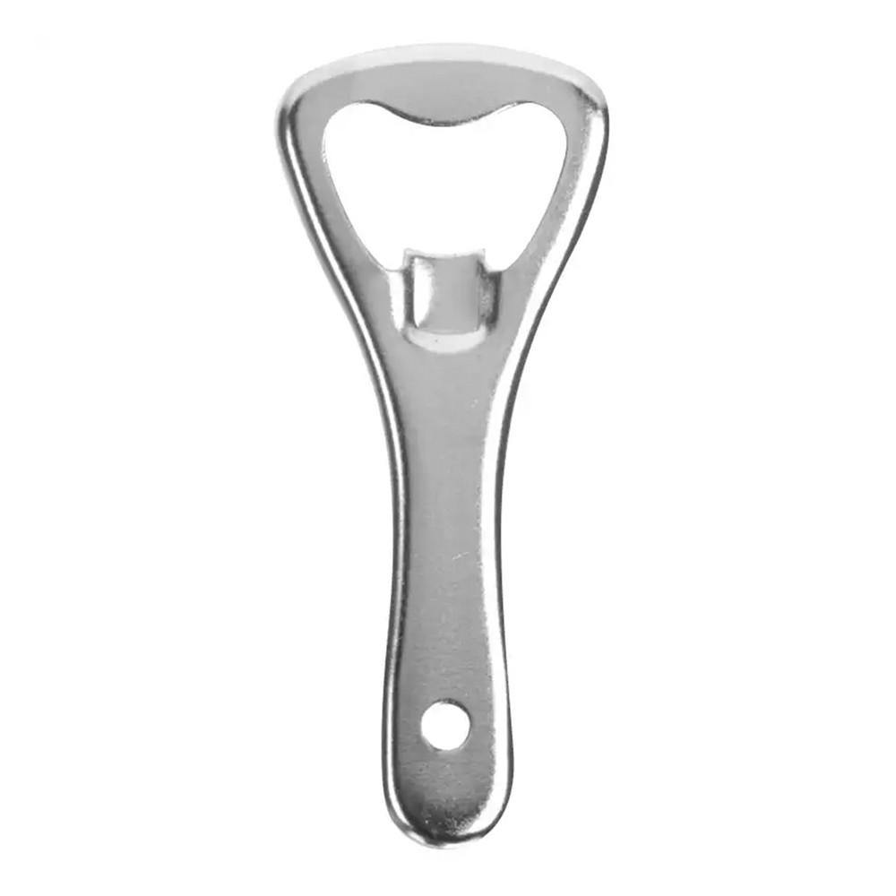 Destapador de botella de metal plateado 9 cm - set 2 piezas