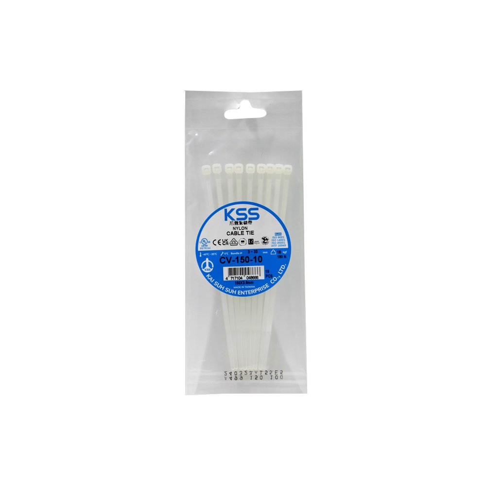 Cincho plastico ul 6 pulg (15.24 cm) 3.6 mm set de 10 piezas