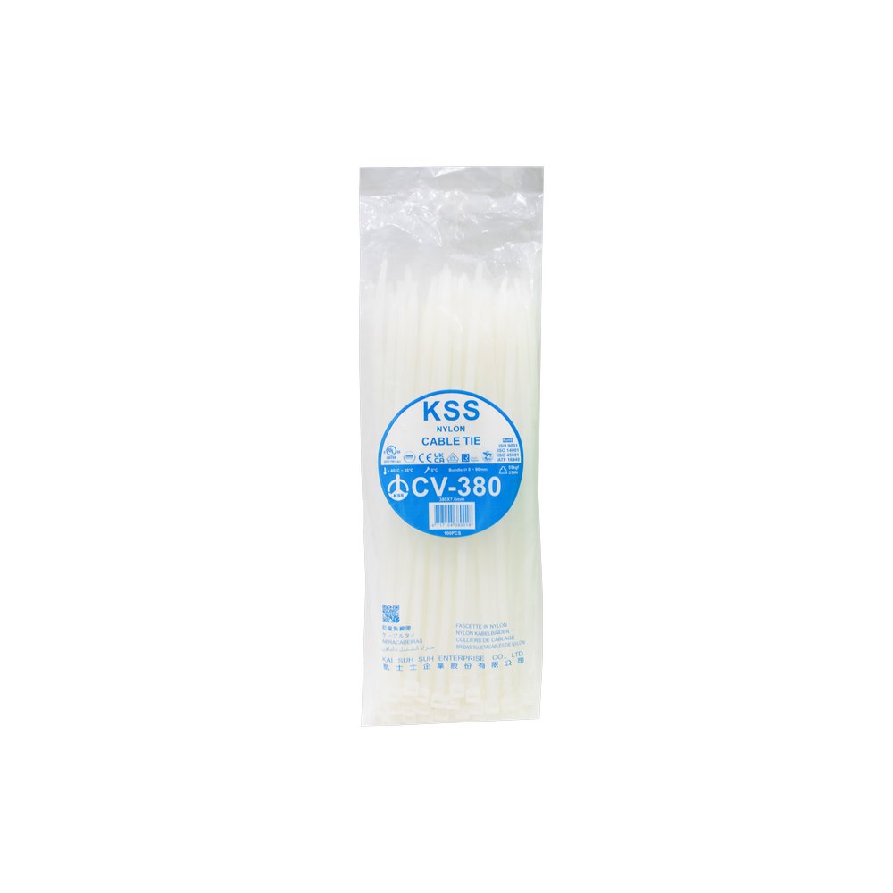 Cincho plastico ul 15 pulg (38.1 cm) 7.6 mm set de 100 piezas