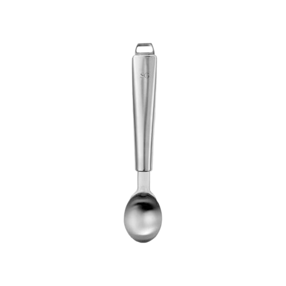 Cuchara para sorbete de acero inoxidable plateado 21 cm