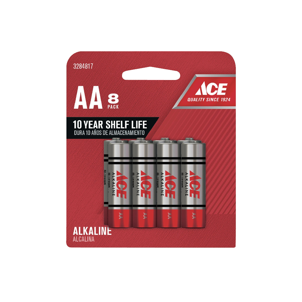 Bateria alcalina aa pack 8