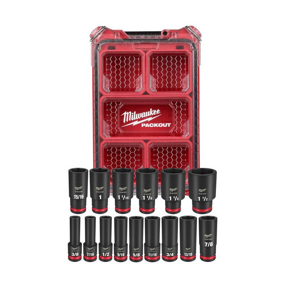 Juego de cubos de impacto 12.7 mm - 15 unidades