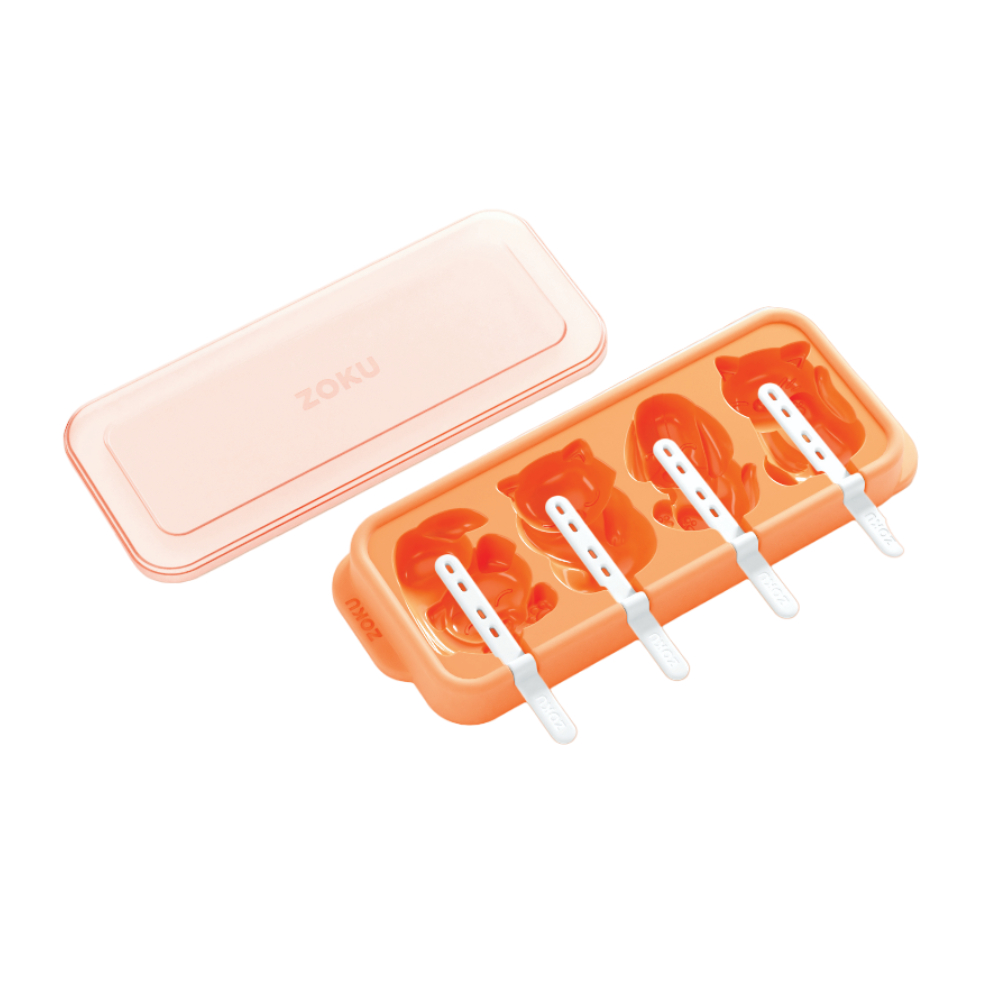 Molde para paleta de plastico 30x11.9cm 4 esp animales