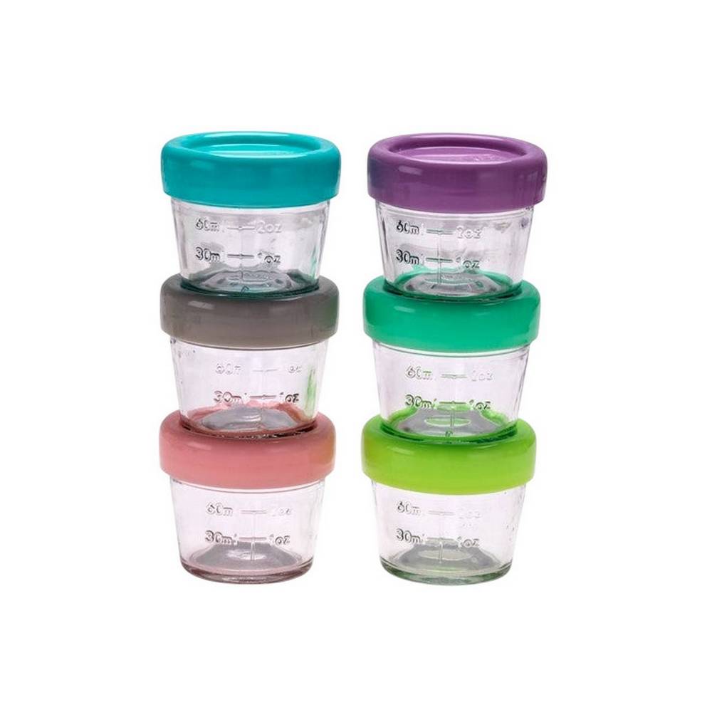 Depósito de vidrio 118.3 ml 6 unidades colores surtidos