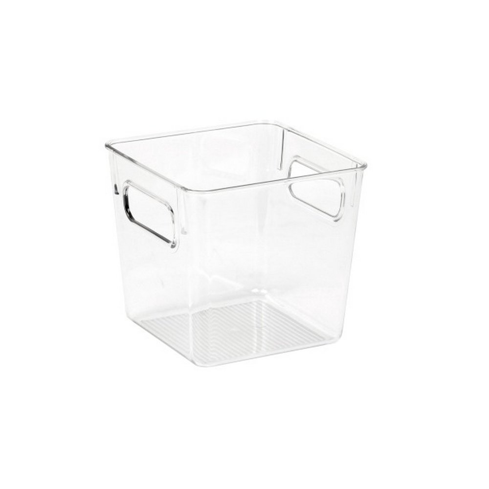 Caja organizadora acrílica 2.5 l cuadrada 15.5 x 15.5 x 14.5 cm