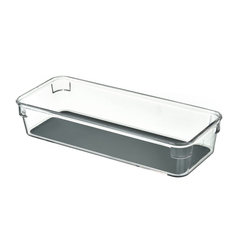 Caja organizadora plástica 23 x 9.5 x 4.5 cm con antideslizante