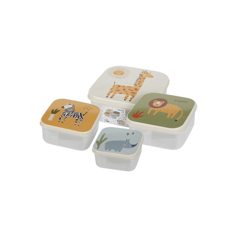 Deposito plastico para comida animales varios 4 pzas
