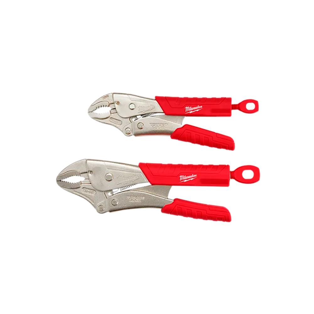 Juego de alicates de presión curvos 2 piezas 17.78 - 25.4 cm (7 - 10 pulg)