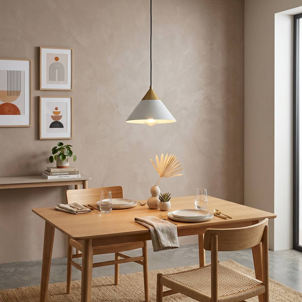 Lampara colgante dorado 1l e27 10w