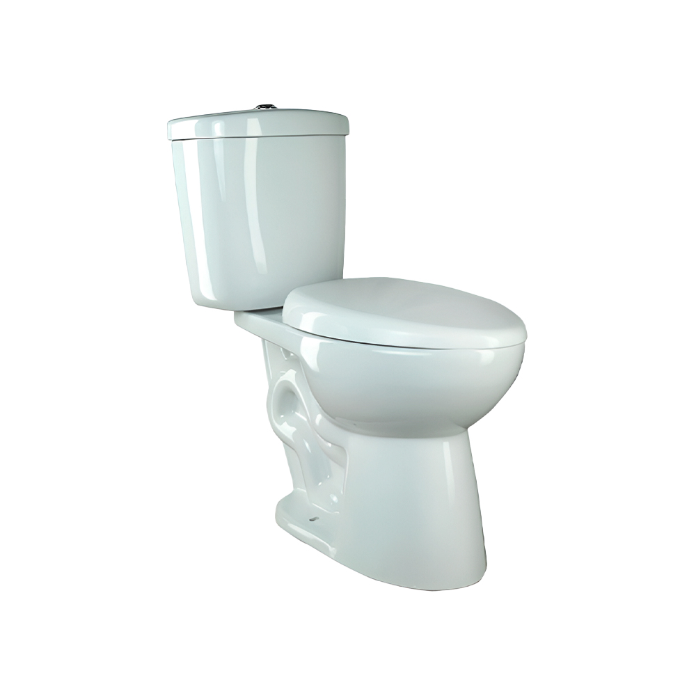 Inodoro elongado blanco 2 piezas