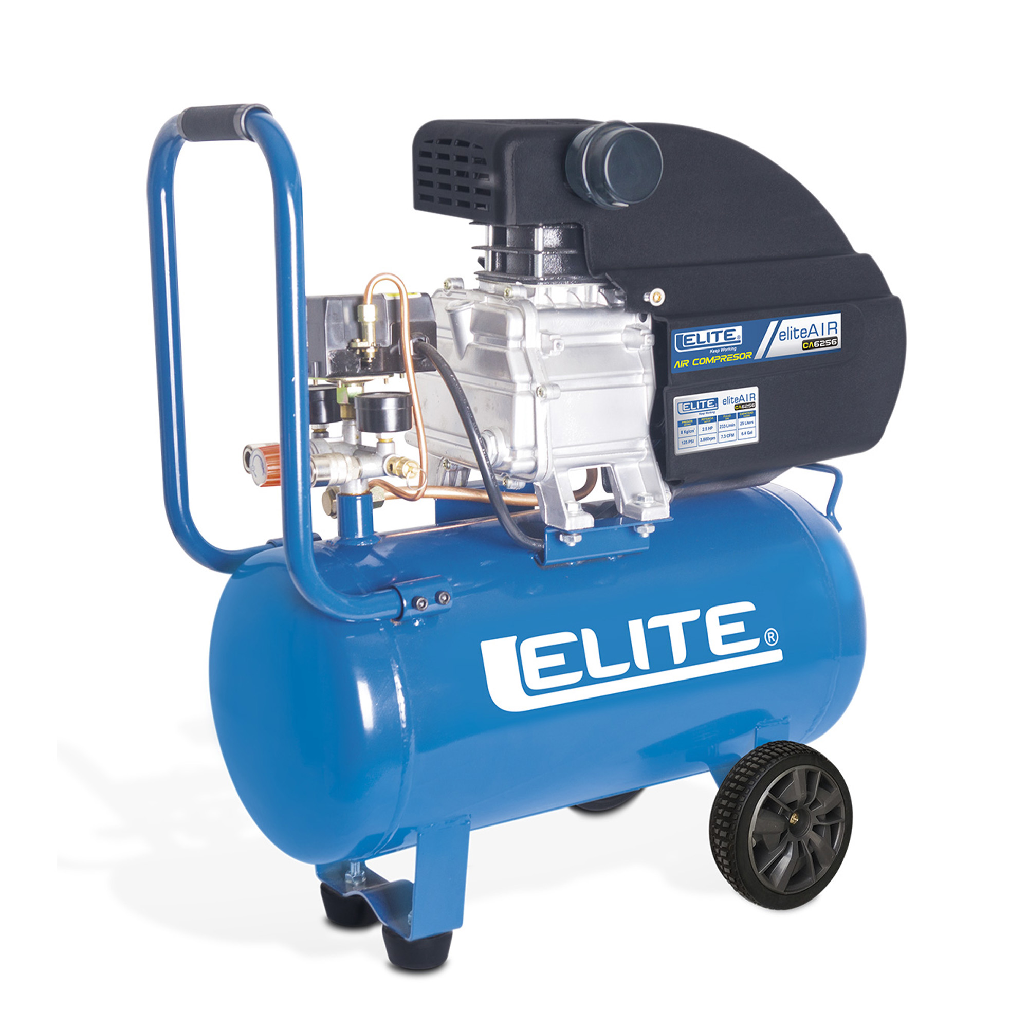 Compresor de aire 2.5 hp - 25 l (120v) 125 psi