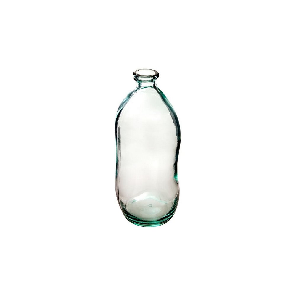 Jarron de vidrio en forma de botella 35x14.5 cm transparente