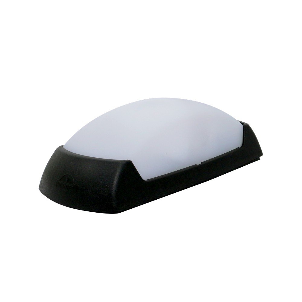 Lámpara de sobreponer a la pared cct negra 8w - e27