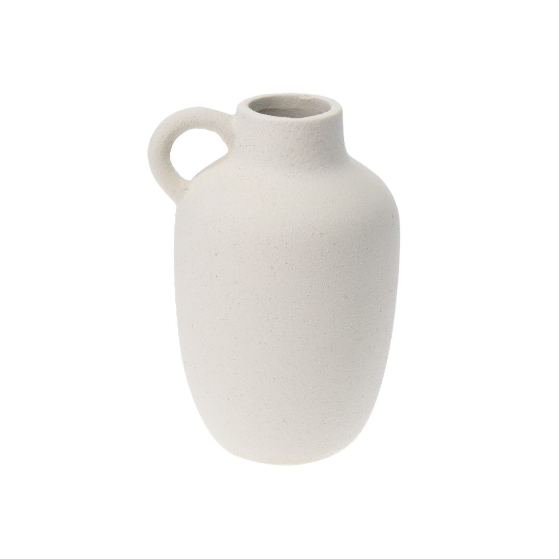 Jarron de ceramica blanco