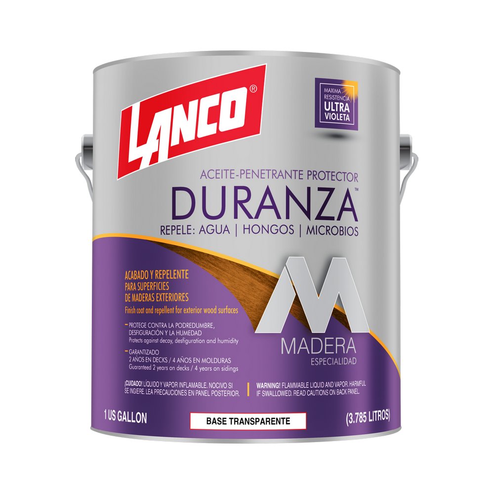 Penetrante para madera semi transparente color mate duranza 3.785 l (gal)