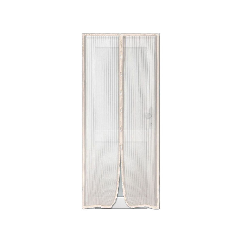 Mosquitera para puerta con cierre magnético crudo 100 x 220 cm