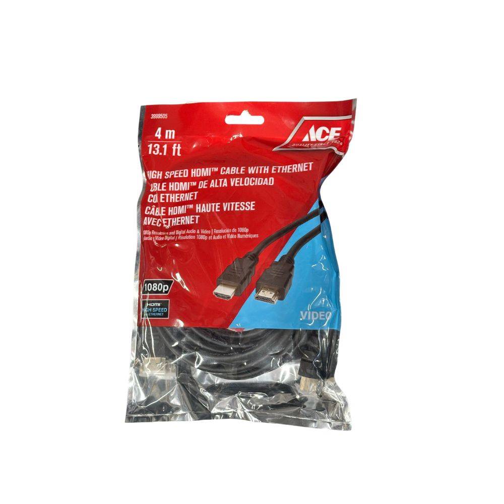 Cable hdmi 1080p 4 m (13.1 pulg) negro