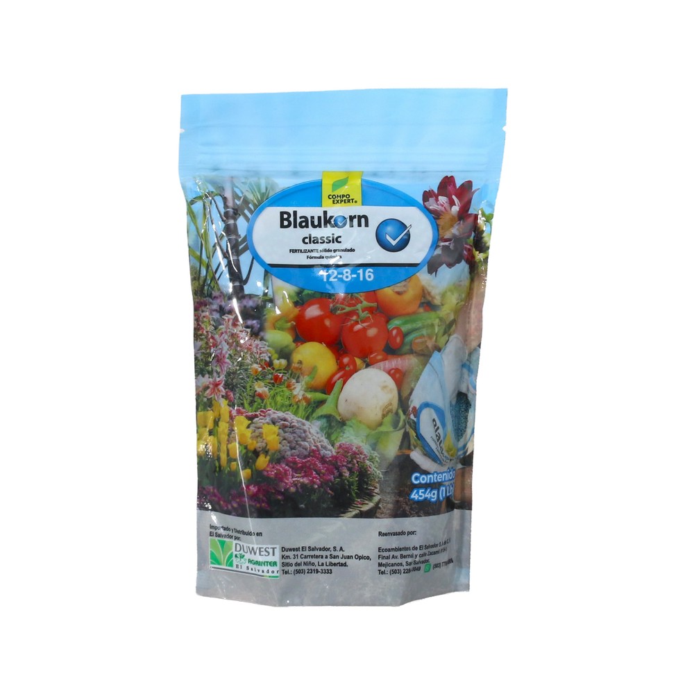 Fertilizante blaukorn 12-8-16 de 0.45 kg (1 lb)