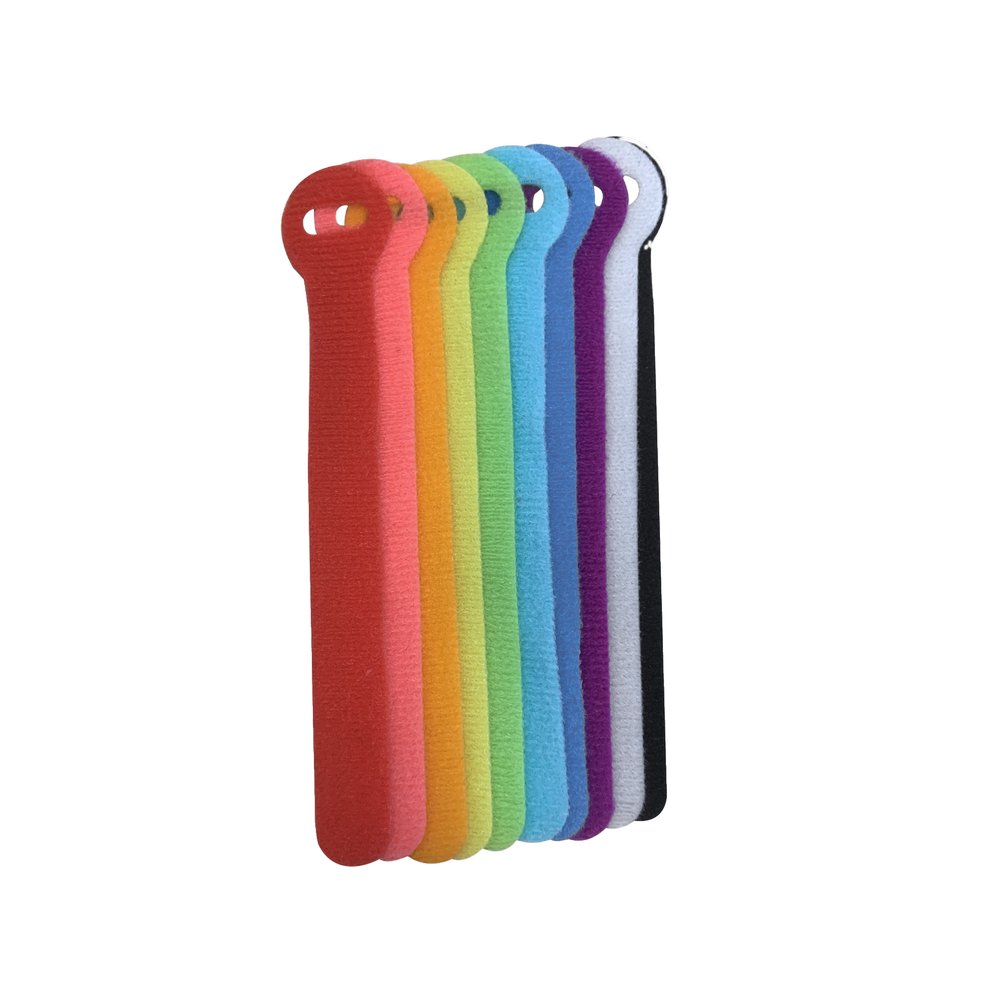 Cincho ajustable para cable 15 cm colores surtidos 20 piezas